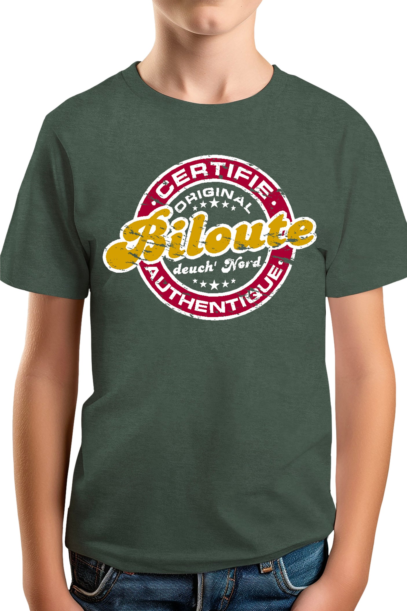 Tee-Shirt Garçon Certifie authentique biloute
