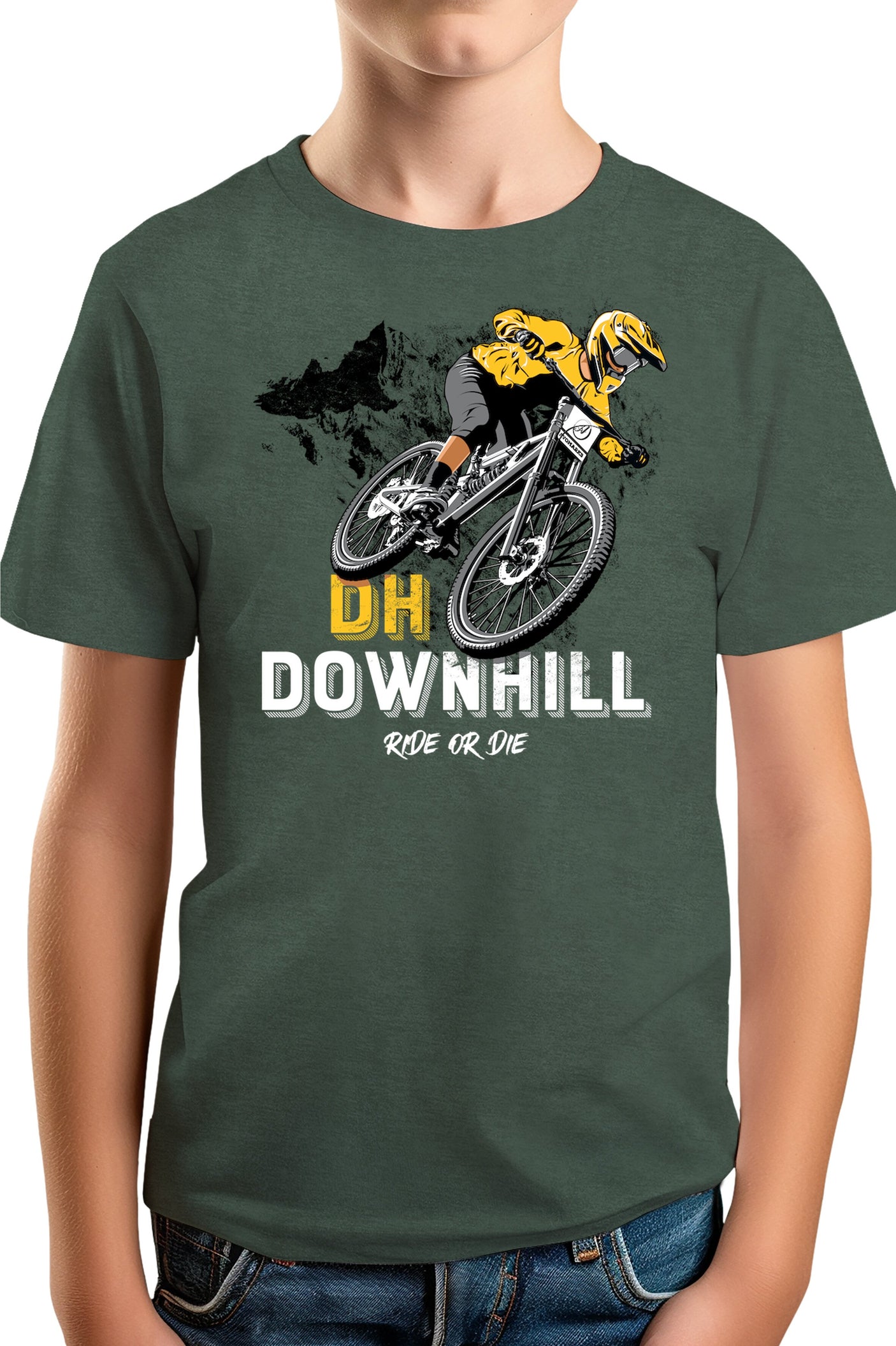 Tee-Shirt Garçon velo mountain bike