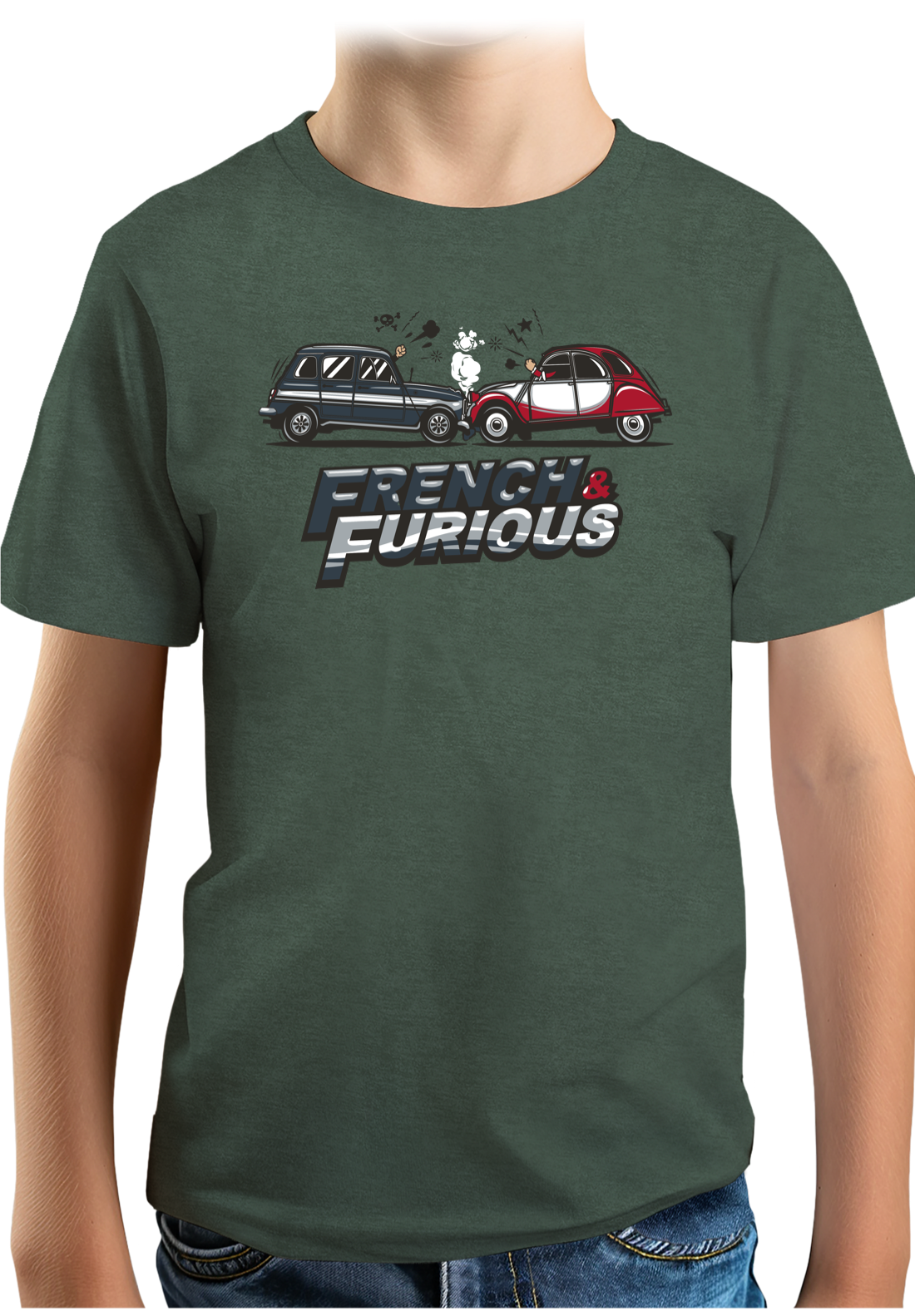 T-Shirt Garçon French & Furious 4L contre deuch