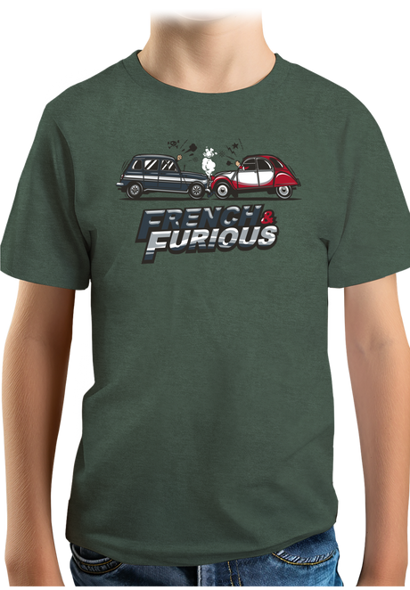T-Shirt Garçon French & Furious 4L contre deuch