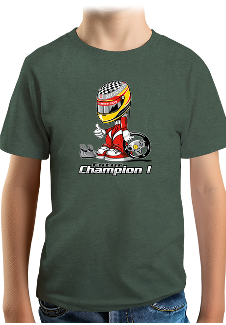 T-Shirt Garçon Futur champion de course