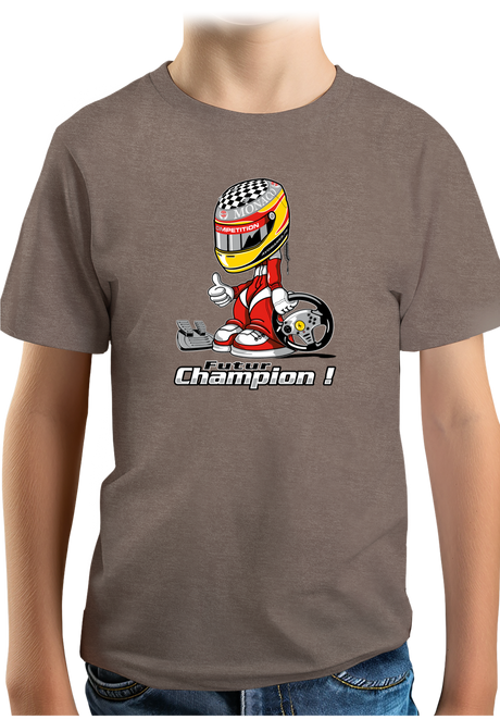 T-Shirt Garçon Futur champion de course