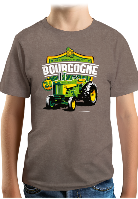 T-Shirt Garçon Tracteur Old school Mecanic