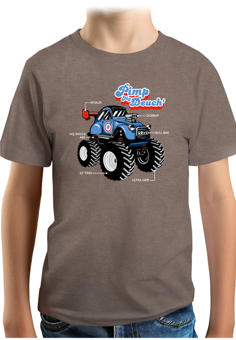 T-Shirt Garçon Voiture Monster 2CV