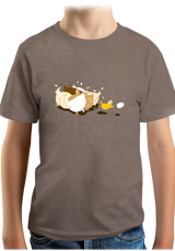 T-Shirt Garçon Poule et poussin qui jouent au rugby