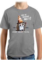 T-Shirt Garçon Hérisson Gandalf, vous ne passerez pas sur la route !