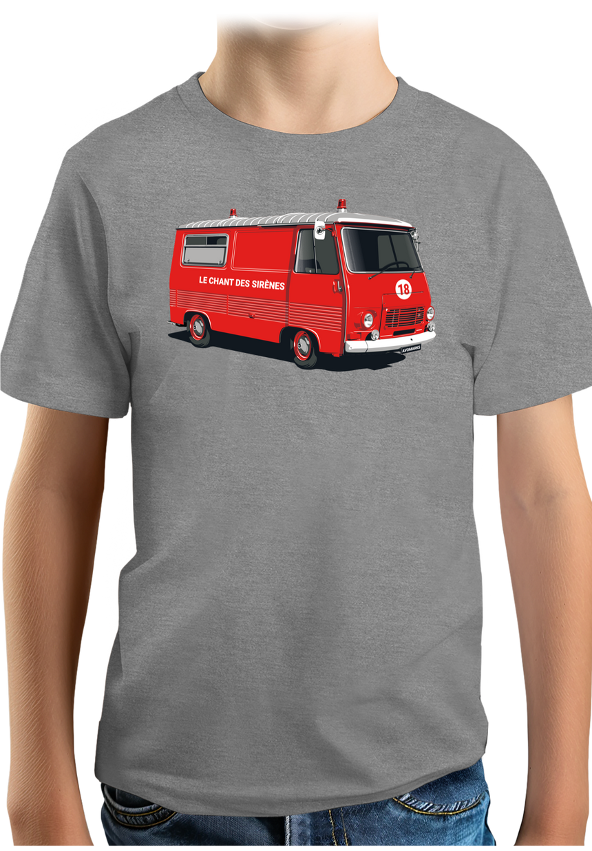 T-Shirt Garçon Le chant des sirènes par les pompiers