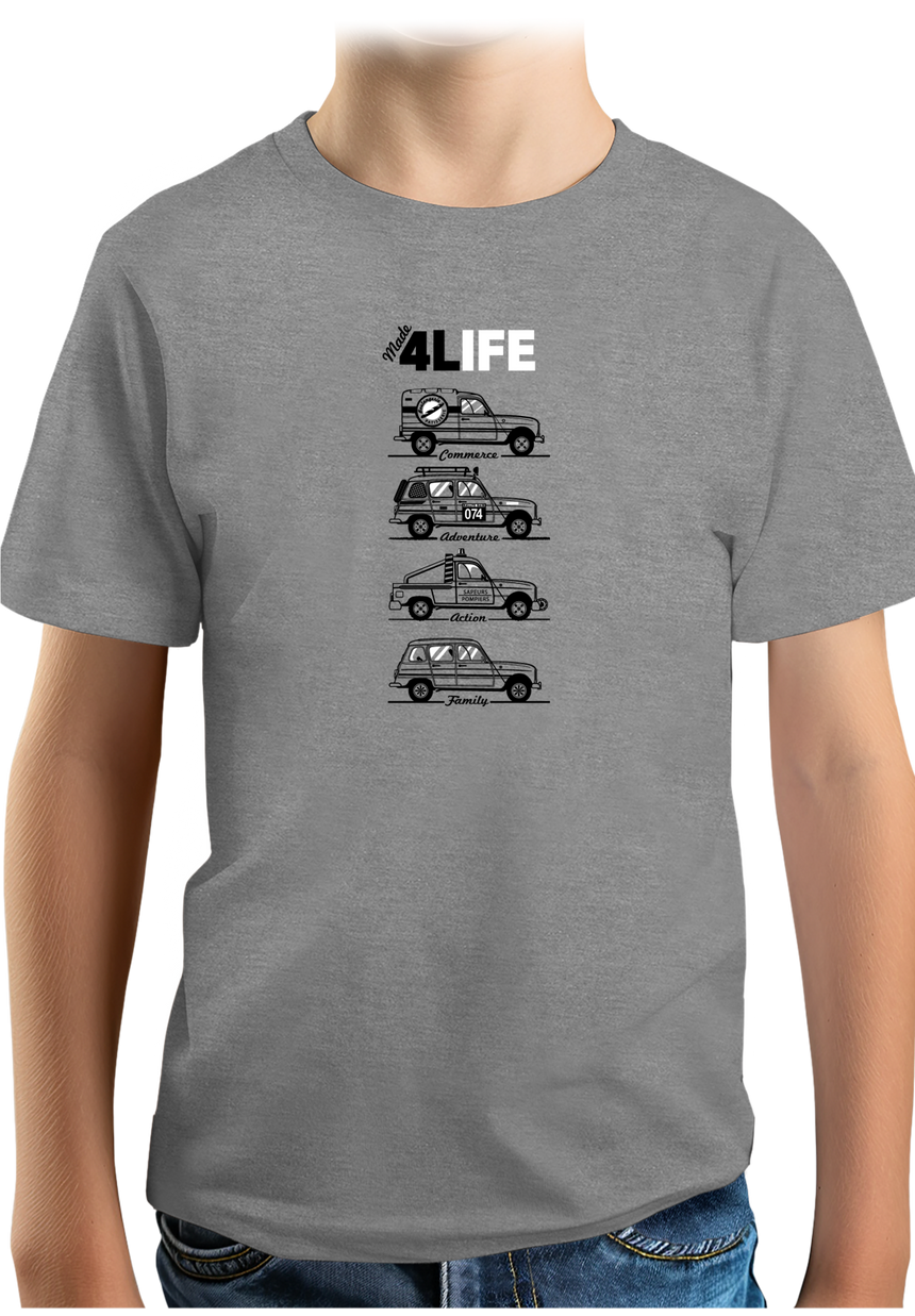 T-Shirt Garçon Voiture 4L Life