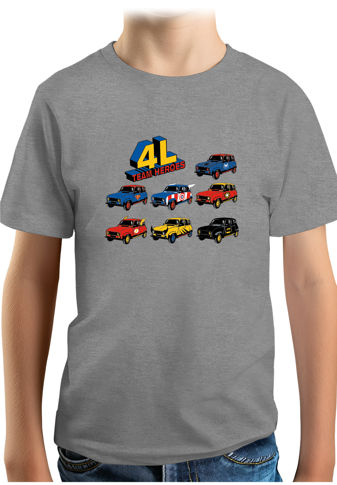 Tee-Shirt Garçon 4L Team super heroes