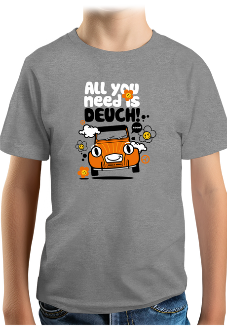 T-Shirt Garçon Voiture All You Need Is Deuch