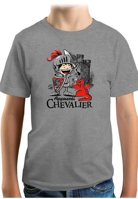 T-Shirt Garçon Apprenti Chevalier dressage dragon