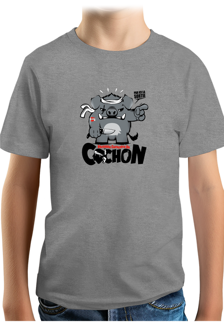 T-Shirt Garçon Véritable caractère de cochon Corse