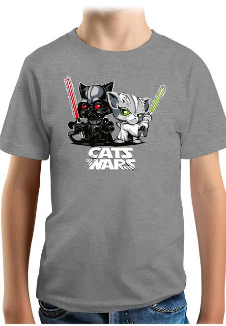 T-Shirt Garçon Le coté obscur des chats