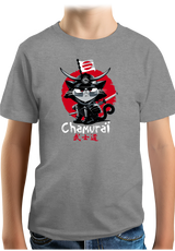 T-Shirt Garçon Chat en samouraï