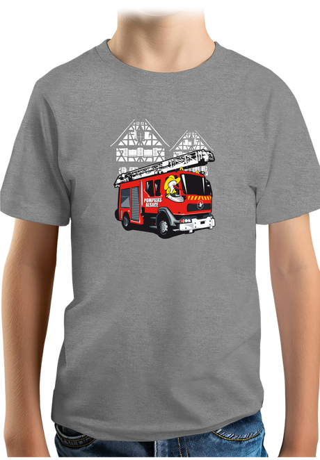 T-Shirt Garçon Les Pompiers Alsacien