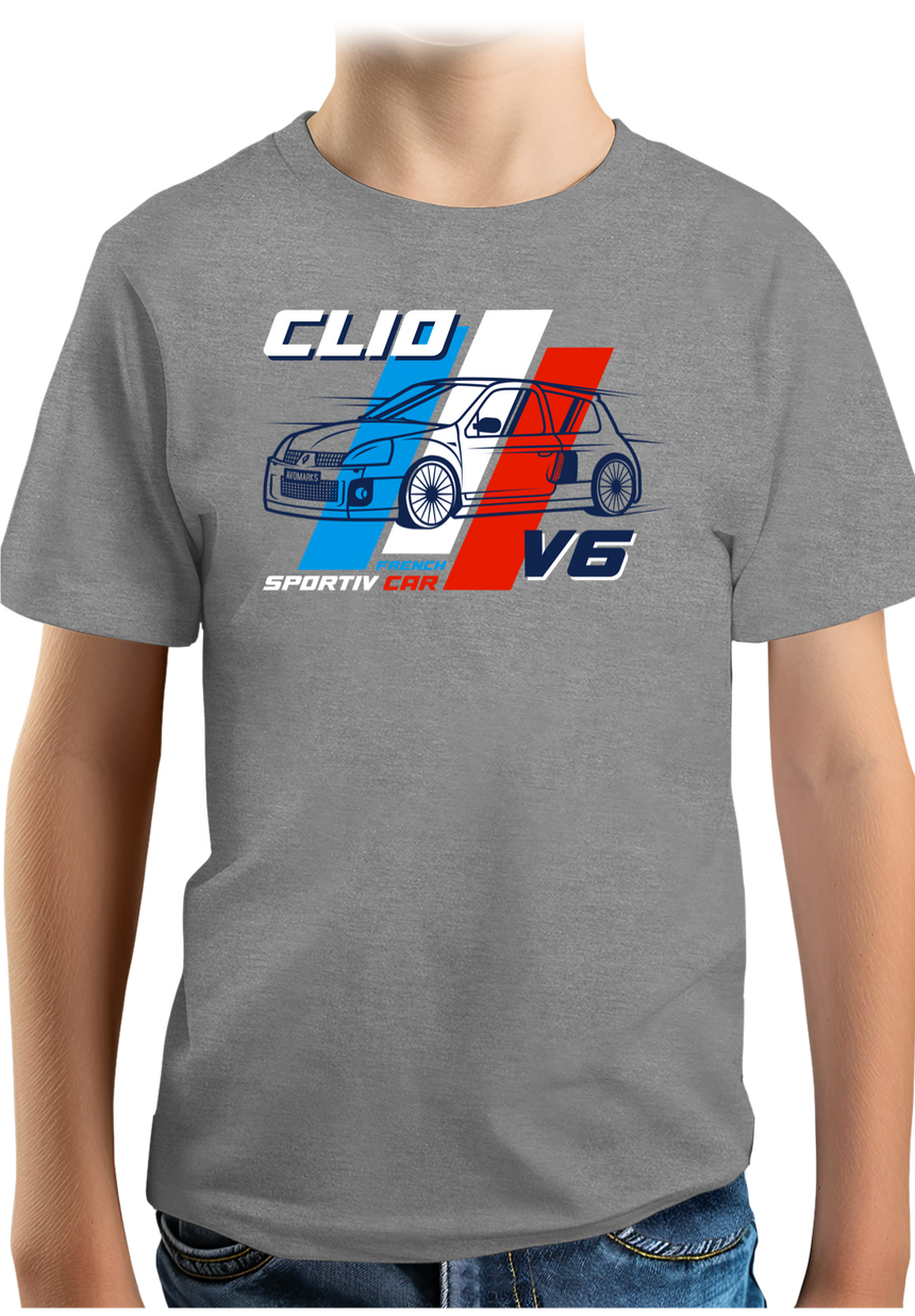 T-Shirt Garçon Voiture Française Clio V6
