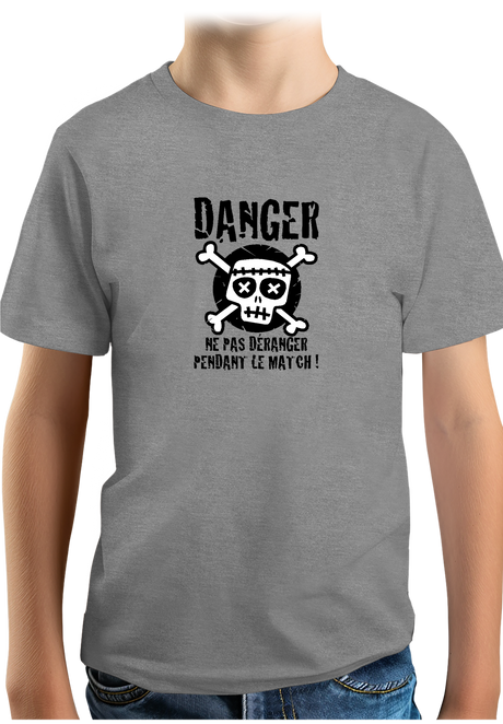 T-Shirt Garçon Danger match ne pas déranger
