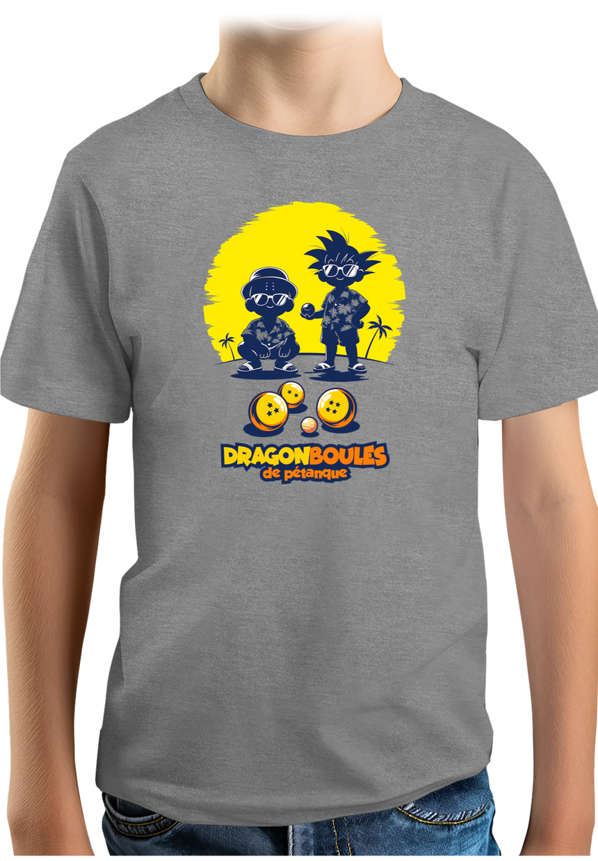 T-Shirt Garçon Dragon Boules de pétanque