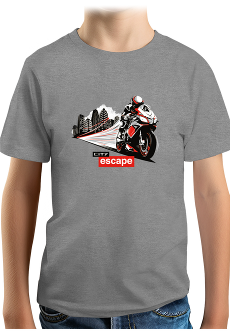 T-Shirt Garçon Milan city escape en moto