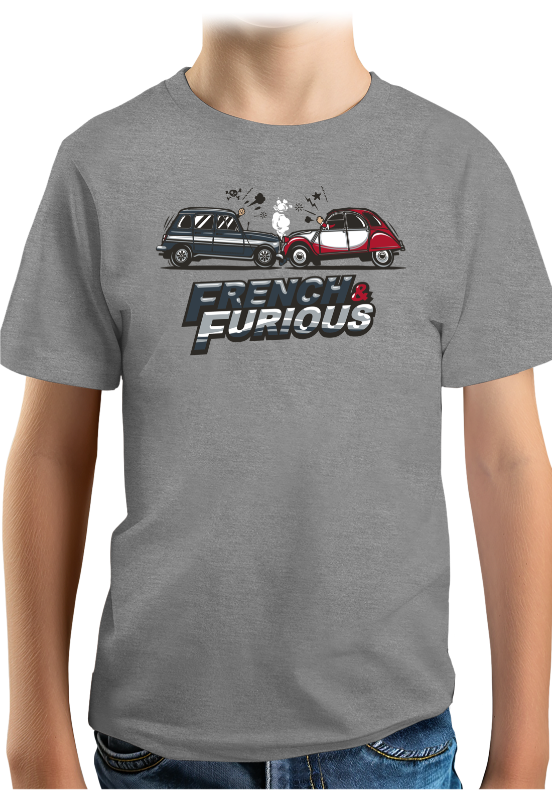 T-Shirt Garçon French & Furious 4L contre deuch
