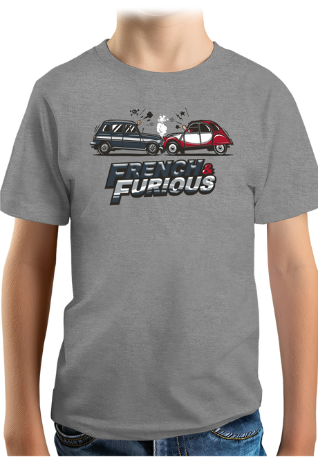T-Shirt Garçon French & Furious 4L contre deuch