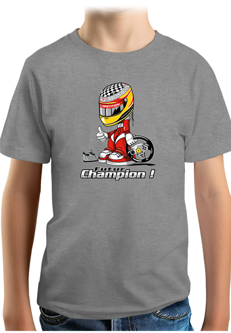 T-Shirt Garçon Futur champion de course