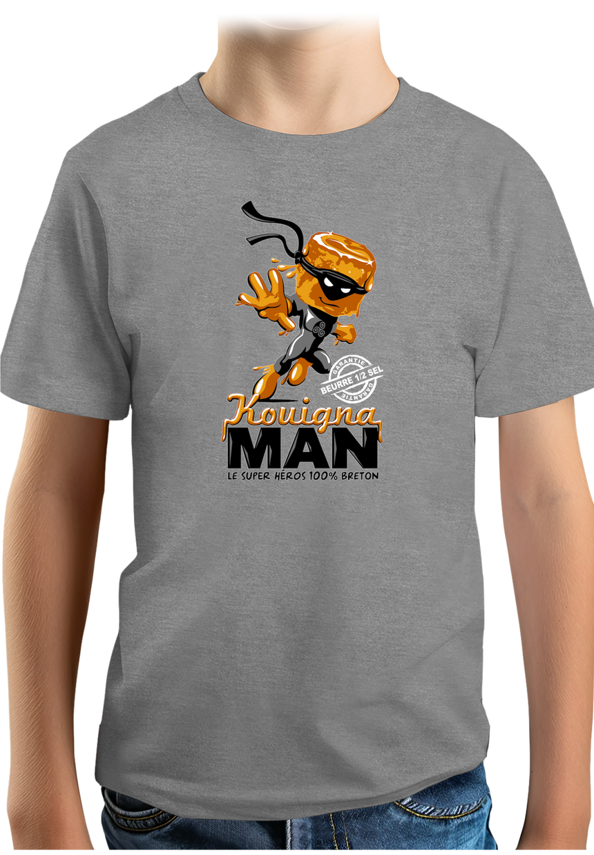 T-Shirt Garçon Kouignaman super héros breton