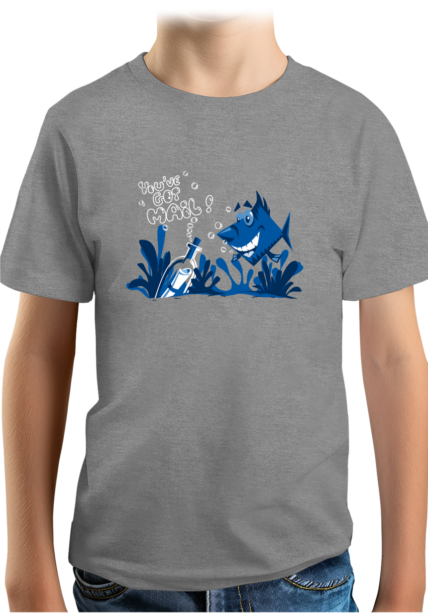 T-Shirt Garçon Bouteille à la mer poisson