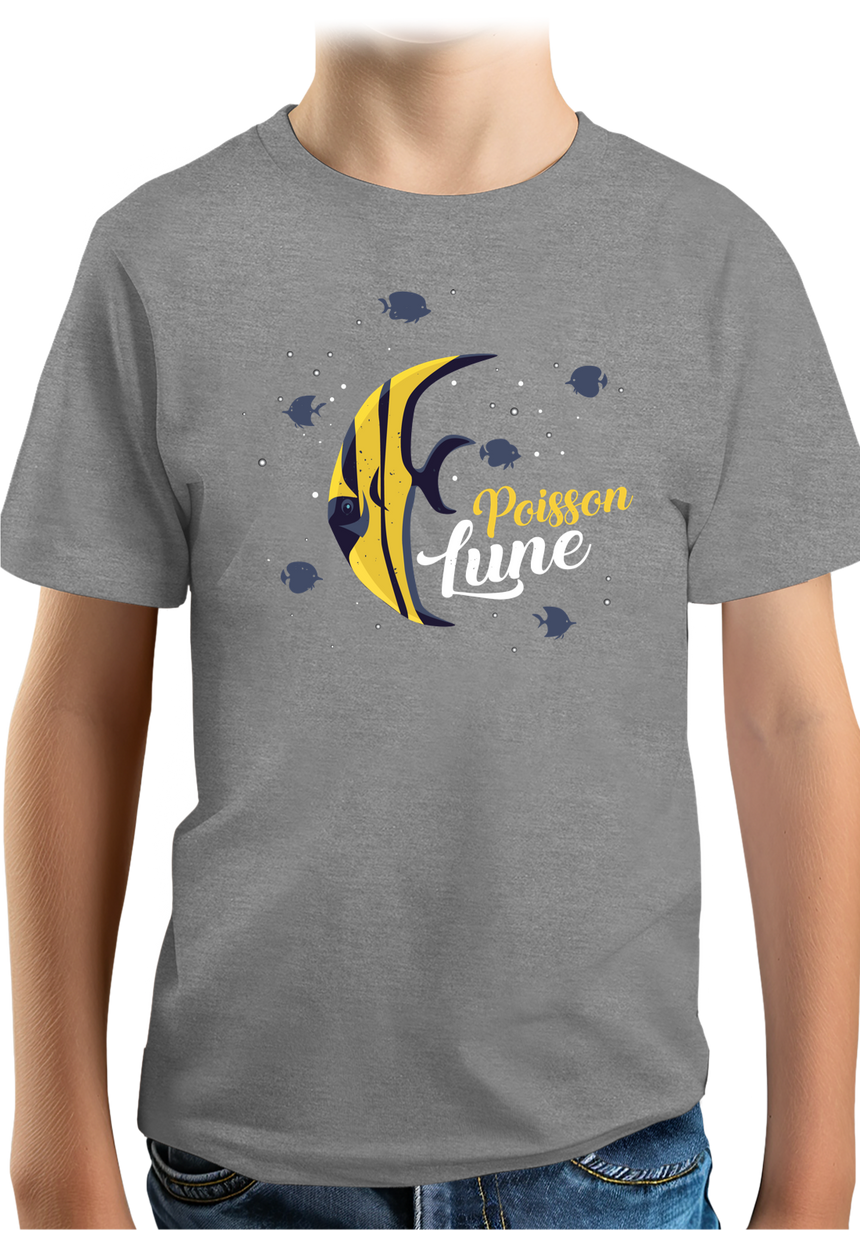 T-Shirt Garçon Poisson lune avec strass