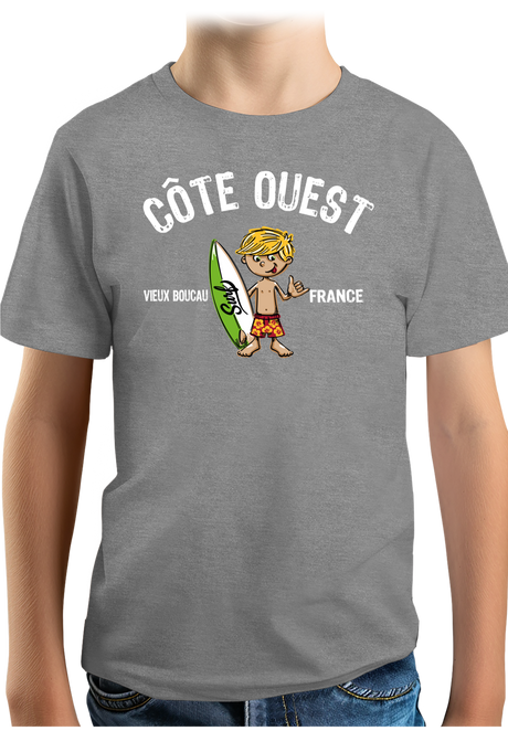 T-Shirt Garçon Petit surfeur personnalisé