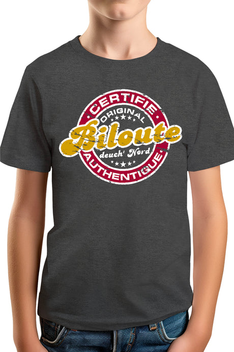 Tee-Shirt Garçon Certifie authentique biloute