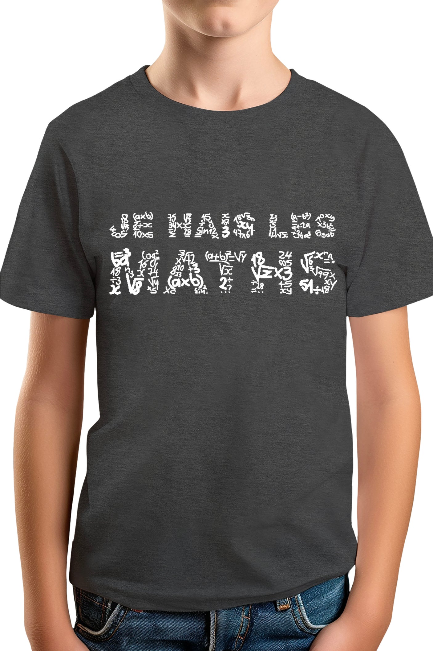 T-Shirt Garçon Je Hais Les Maths
