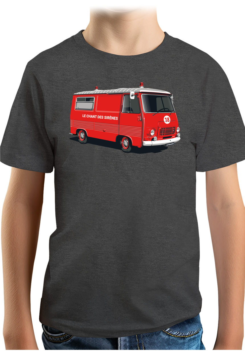 T-Shirt Garçon Le chant des sirènes par les pompiers