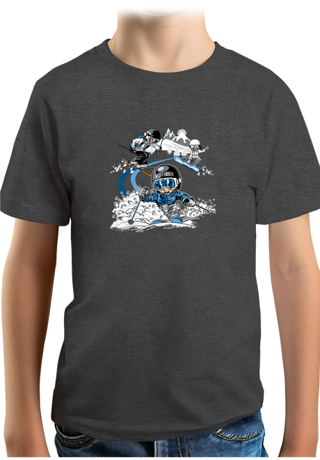 T-Shirt Garçon 3 garçons ski et surf