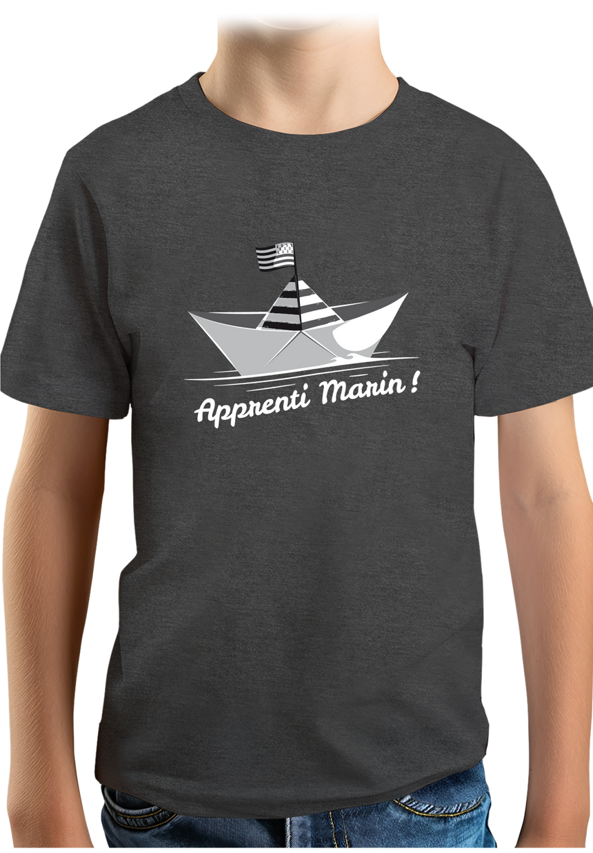 T-Shirt Garçon Petit bateau bzh apprenti marin