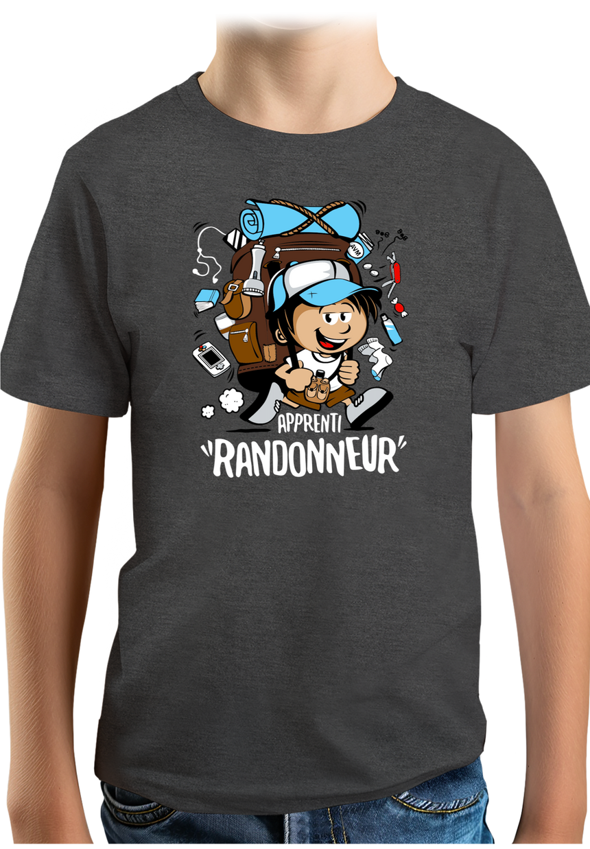 T-Shirt Garçon Petit randonneur en trail
