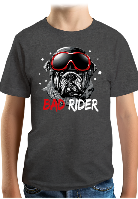 T-Shirt Garçon Bad Rider le chien rider