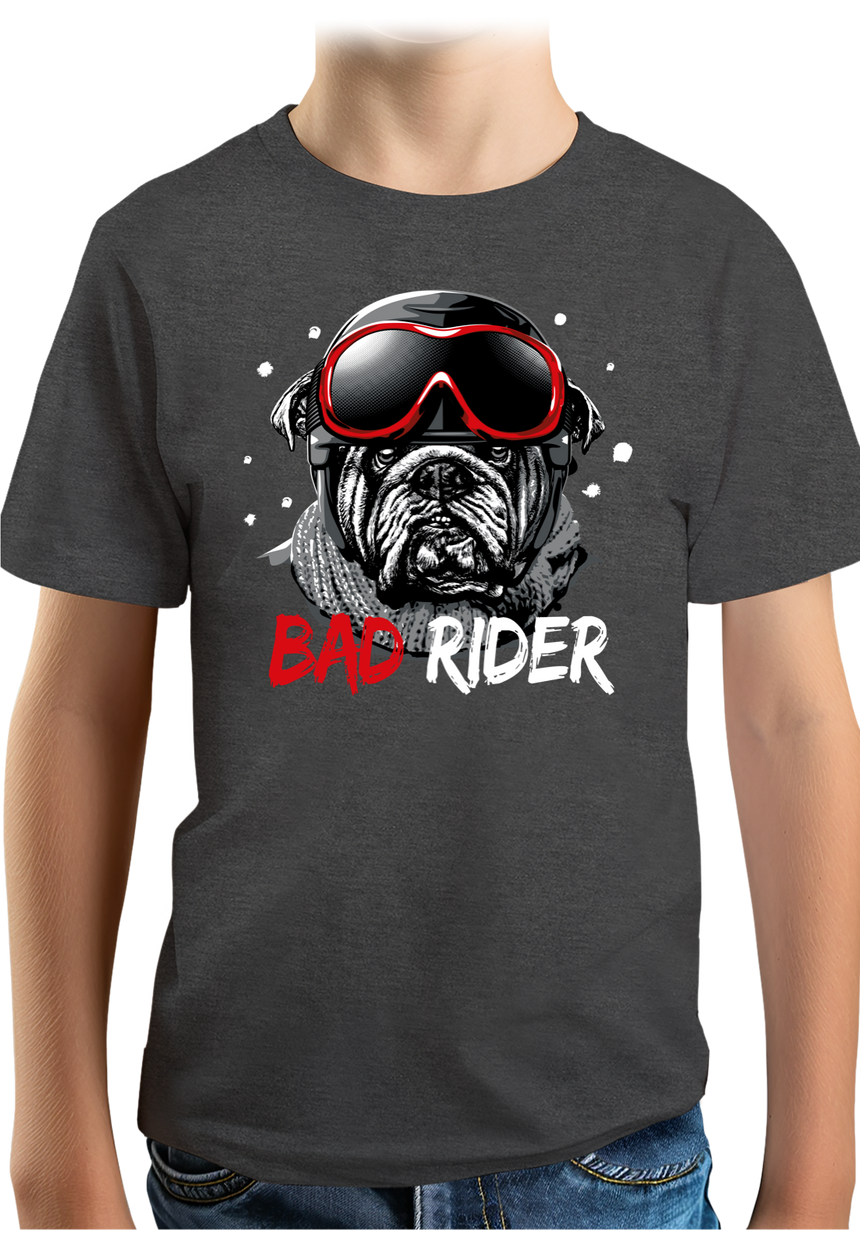 T-Shirt Garçon Bad Rider le chien rider