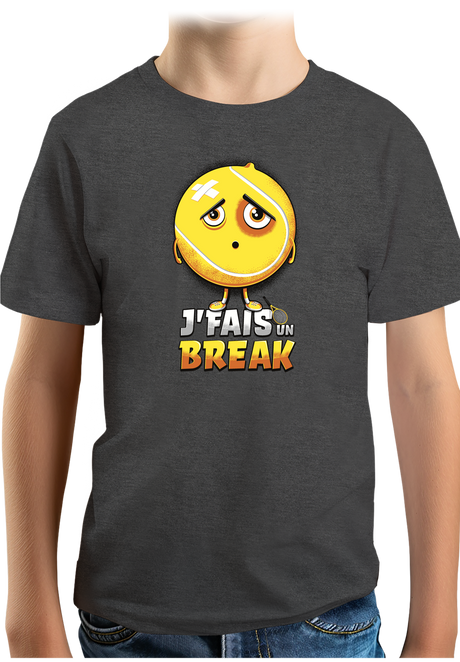 T-Shirt Garçon Balle je fais un break