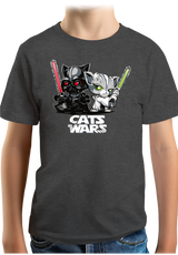 T-Shirt Garçon Le coté obscur des chats