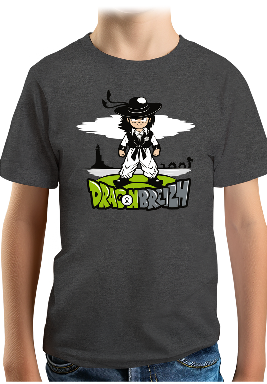 T-Shirt Garçon Dragon breizh un nouveau saiyan