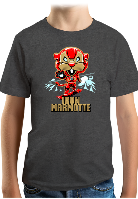 T-Shirt Garçon Iron Marmotte