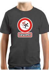 T-Shirt Garçon Interdiction de me doubler