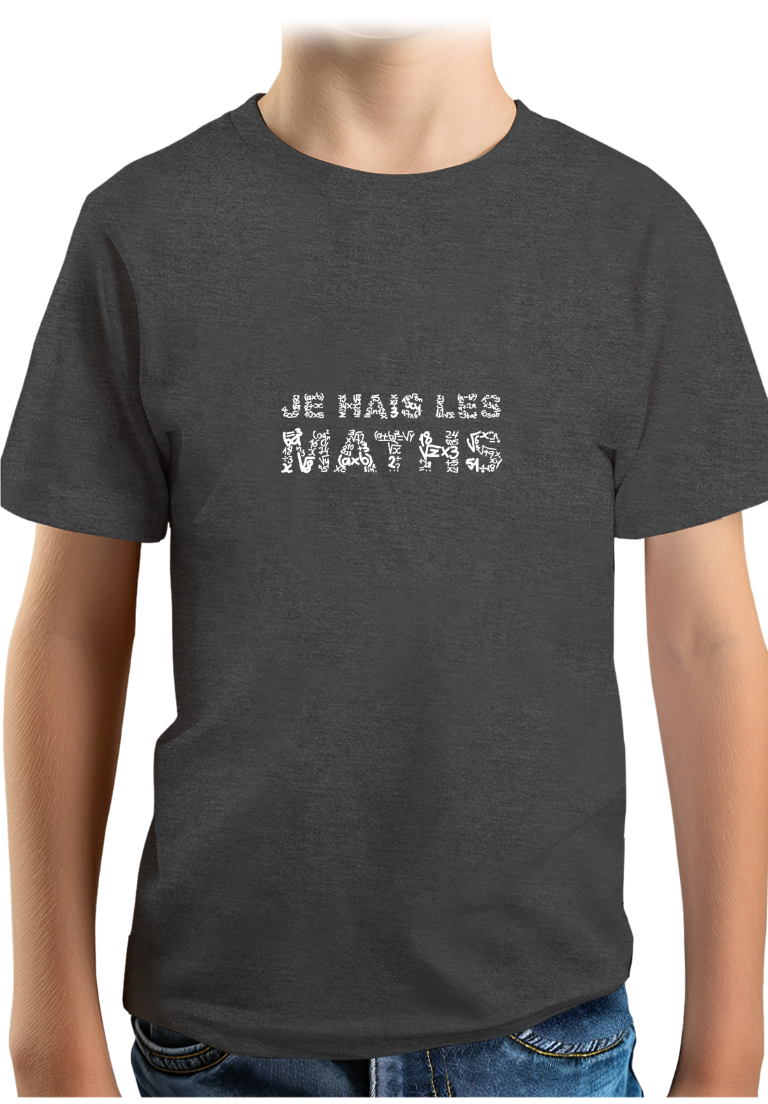 T-Shirt Garçon Je Hais Les Maths