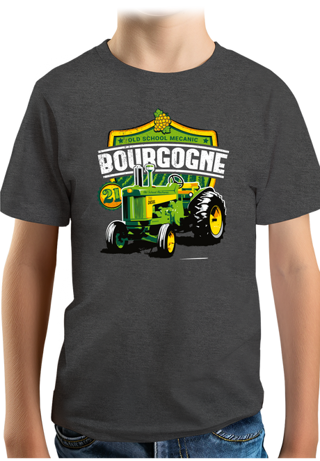 T-Shirt Garçon Tracteur Old school Mecanic