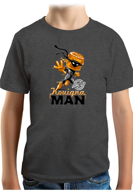 T-Shirt Garçon Kouignaman super héros breton