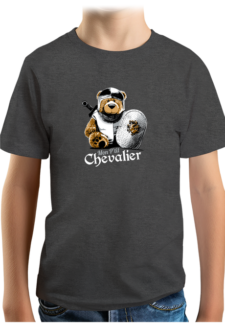T-Shirt Garçon Ours mon p'tit chevalier
