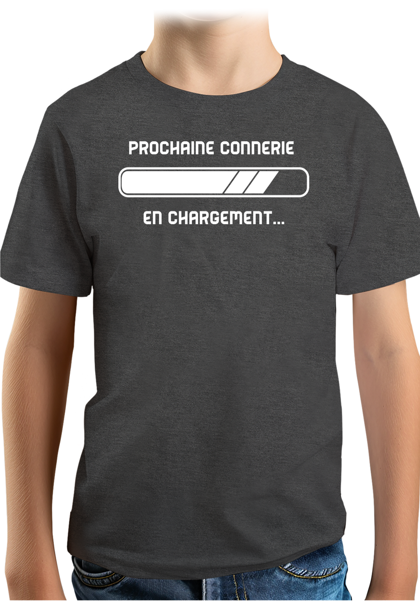 T-Shirt Garçon Prochaine connerie en chargement