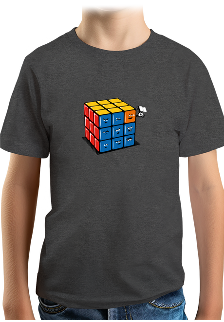 T-Shirt Garçon Ruby cube avec drapeau