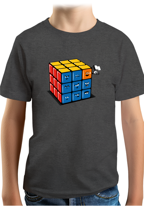 T-Shirt Garçon Ruby cube avec drapeau